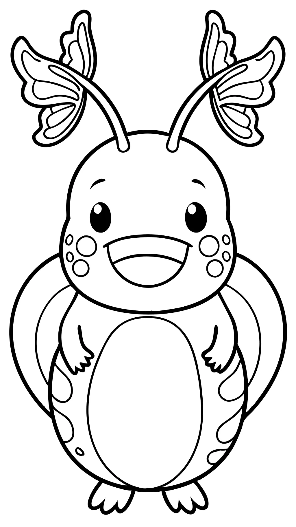 coloriage squishmallow axolotl